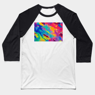 Cool colorful abstract painting mix merge Baseball T-Shirt